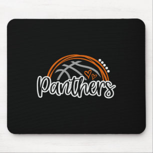 Tapis De Souris Bysketbyll Panther School Sports Fan Team Spirit