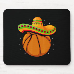 Tapis De Souris Bysketbyll Sombrero Cinco De Mayo Fiesta Sport Mex