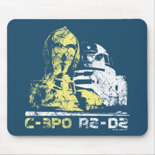 Tapis De Souris C-3PO et R2-D2 Vintage