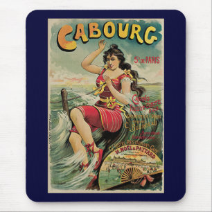 Tapis De Souris Cabourg, station balnéaire de France, Art de voyag