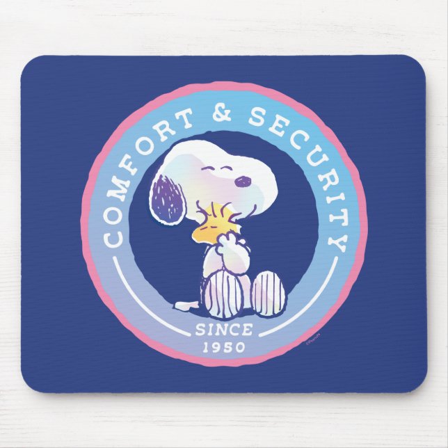 Tapis De Souris cacahuètes | Insigne de confort et de sécurité ble (Devant)