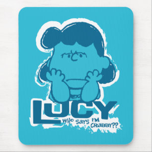 Tapis De Souris cacahuètes   Lucy Who Says I'm Crabby? ?