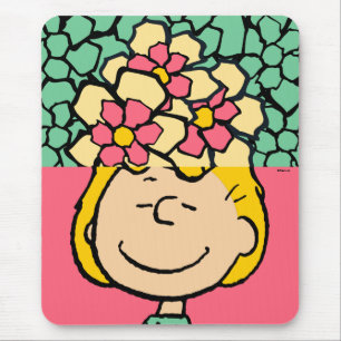 Tapis De Souris cacahuètes   Moitié et demi-fleurs Sally