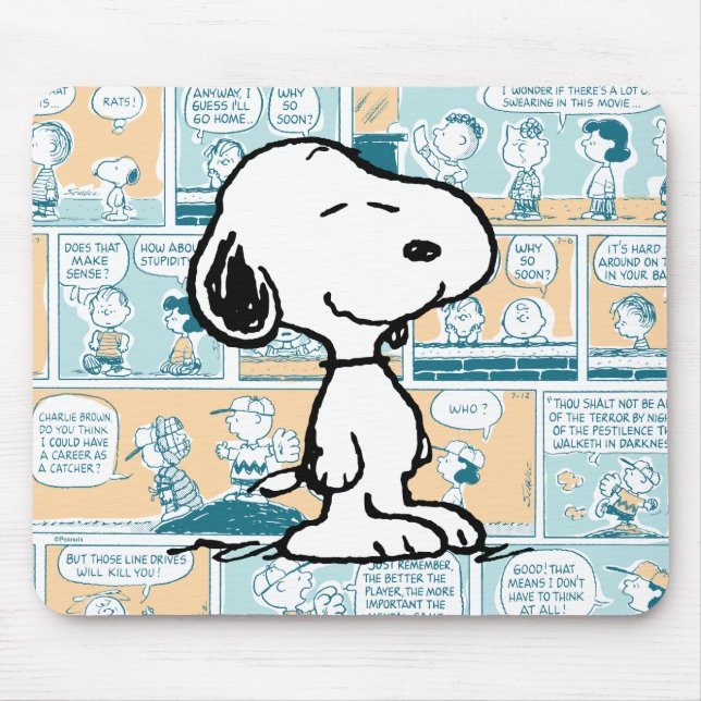 Tapis De Souris cacahuètes | Snoopy Comic Motif (Devant)