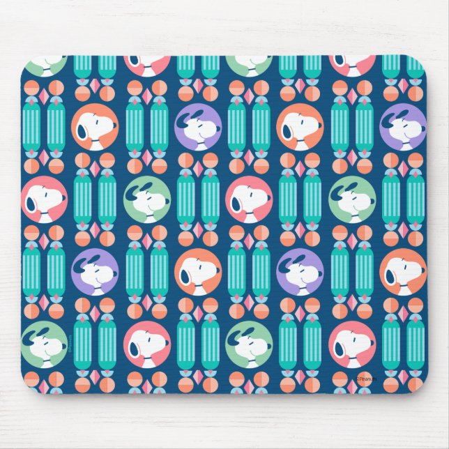 Tapis De Souris cacahuètes | Snoopy Dark Blue Deco Dreams Motif (Devant)