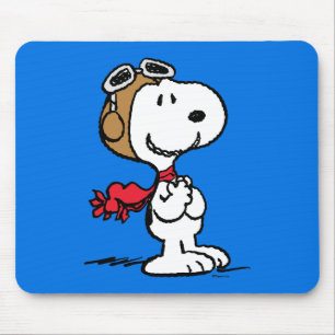 Tapis De Souris cacahuètes   Snoopy L'As Volant