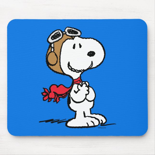 Tapis De Souris cacahuètes | Snoopy L'As Volant (Devant)