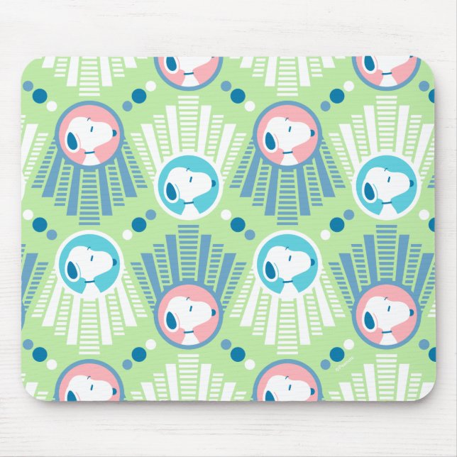 Tapis De Souris cacahuètes | Snoopy Mint Green Deco Dreams Motif (Devant)