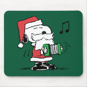 Tapis De Souris cacahuètes Snoopy Santa Claus Accordian