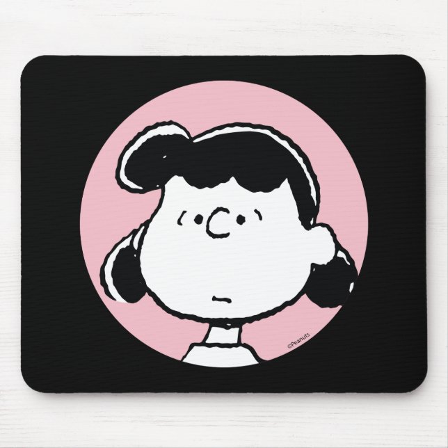 Tapis De Souris cacahuètes | Visages de Lucy (Devant)