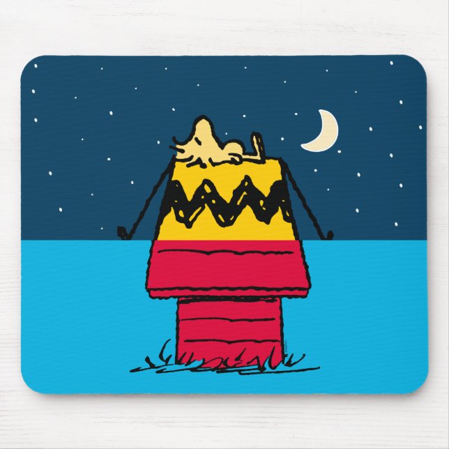 Tapis De Souris cacahuètes | Woodstock Camping Demi et Demi (Devant)