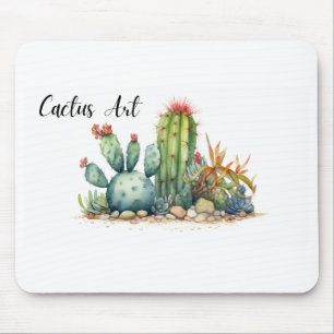 Tapis De Souris Cactus Art