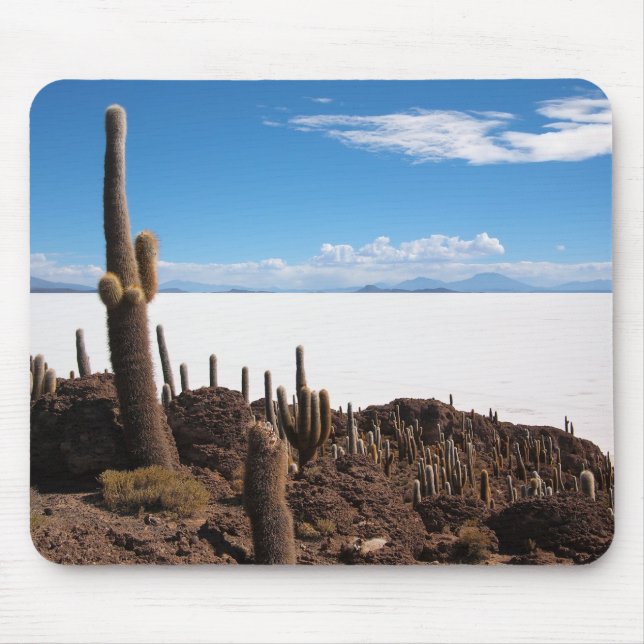 Tapis De Souris Cactus géant au mousepad de Salar de Uyuni (Devant)