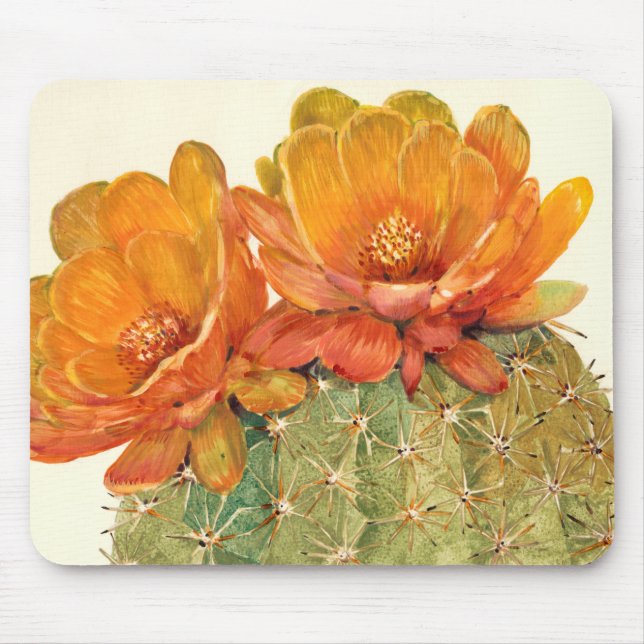 Tapis De Souris Cactus Orange Blossoms (Devant)