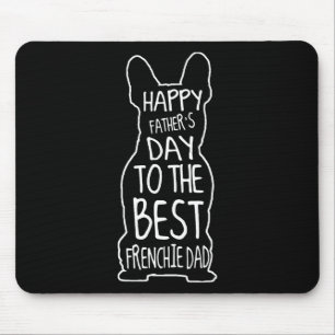 Tapis De Souris Cadeau Bulldog pour amoureux Fête des pères heureu