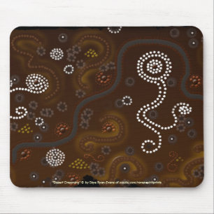 Tapis De Souris Cadeau d'art aborigène australien