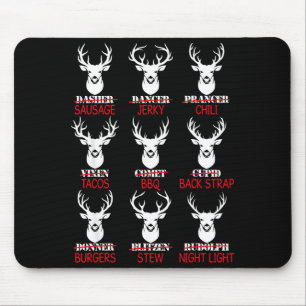 Tapis De Souris Cadeau de chasse au cerf Chasseur de tous les renn