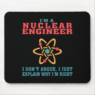 Tapis De Souris Cadeau de citation drôle d'ingénieur nucléaire pou