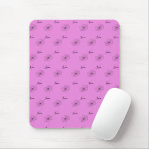 Tapis De Souris Cadeau de fleur de naissance Cosmos d'octobre pers