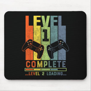 Tapis De Souris Cadeau de gamer de niveau 1 complet 1 ans d'annive