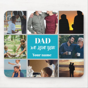 Tapis De Souris Cadeau de la Fête des Pères pour Papa Photo et n