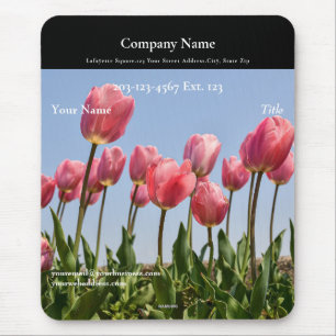 Tapis De Souris Cadeau de l'employé Mousepad Tulipes roses - HAMby