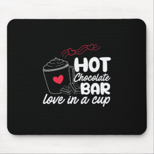 Tapis De Souris Cadeau de Noël Amour chaud dans une Coupe
