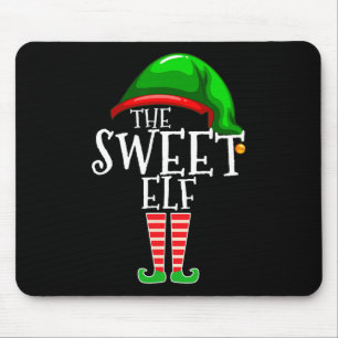 Tapis De Souris cadeau de Noël de la famille elfe sucré