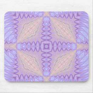 Tapis De Souris Cadeau de Noël en soie lilas abstrait deux