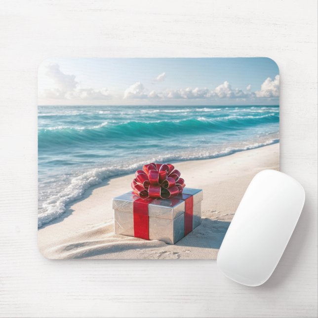Tapis De Souris Cadeau de Noël Ocean Seashore (Avec souris)