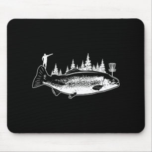 Tapis De Souris Cadeau de pêche à la truite Fan de golf disc golf