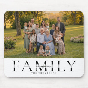 Tapis De Souris Cadeau de photo de famille élégant