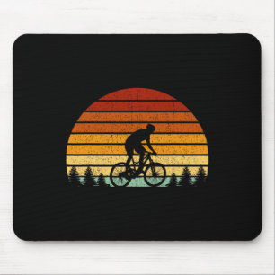Tapis De Souris Cadeau de vélo de montagne de coucher de soleil vi