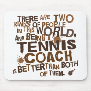 Tapis De Souris Cadeau d'entraîneur de tennis