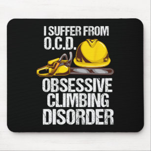 Tapis De Souris Cadeau drôle d'arboriste grimpeur d'arbres - Troub