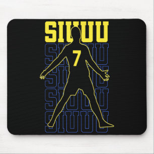 Tapis De Souris Cadeau drôle de football Siuuuu pour les amateurs