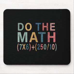 Tapis De Souris Cadeau drôle de mème de maths pour enseignant, fem
