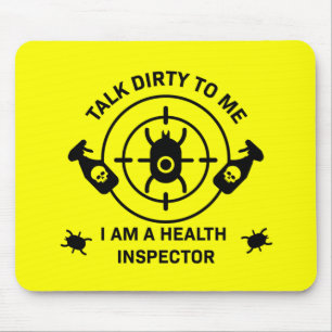 Tapis De Souris Cadeau drôle pour inspecteur de la santé environne