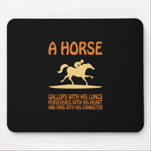 Tapis De Souris Cadeau équestre A Horse Gallops