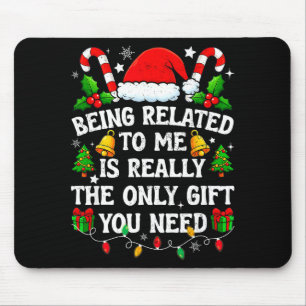 Tapis De Souris Cadeau Être Lié À Moi Drôle Noël Famille Xm