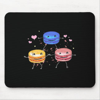 Tapis De Souris Cadeau Macaroon de Cheerleading Mignon Délicieux