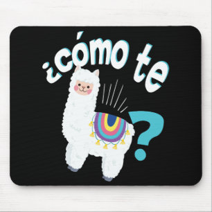 Tapis De Souris Cadeau mignon de professeur de lama d'alpaga drôl