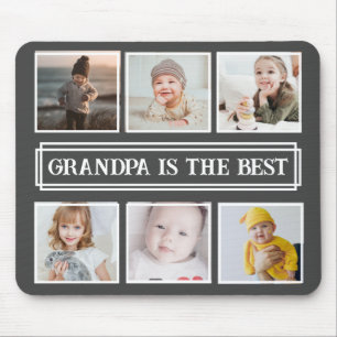 Tapis De Souris Cadeau Pour Grand-Père Moderne Multiphoto Pad