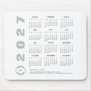 Tapis De Souris Cadeau promotionnel de logo d'entreprise de calend