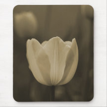 Cadeau simple de mousepad de fleur de tulipe de