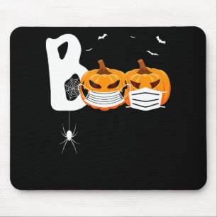 Tapis De Souris Cadeau Spider Citrouilles d'Halloween portant le