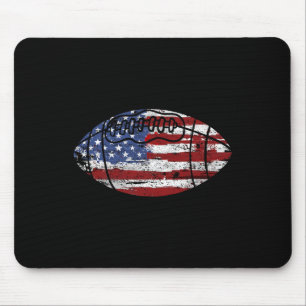 Tapis De Souris Cadeau Vintage Football Usa Drapeau Américain