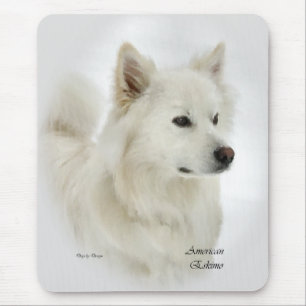 Tapis De Souris Cadeaux américains de chien esquimau