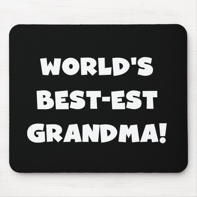 Tapis De Souris Cadeaux blancs des textes de grand-maman du (Devant)