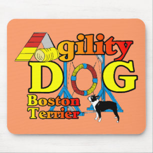 Tapis De Souris Cadeaux d'agilité pour Boston Terrier